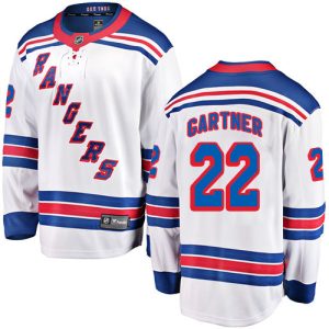 Herren New York Rangers Eishockey Trikot Mike Gartner #22 Breakaway Weiß Fanatics Branded Auswärts